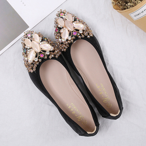 45 diapositivas antideslizantes de gran tamaño, cómodos zapatos casuales de baile suave, zapatos de tacón planos con punta en pico para mujeres embarazadas, Damas y mujeres - Product Image 4