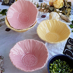 American Style Hand Painted Flower Decor Eco-Friendly Customized Pattern Engraving Technique Ceramic <b>Dinnerware</b> Sets Home Plates - Product Image 1