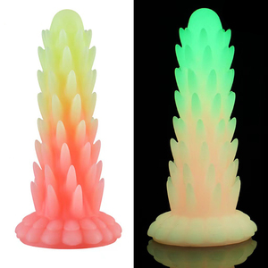Múltiplas cores luminosa Silicone Spike Butt Plug - Product Image 2