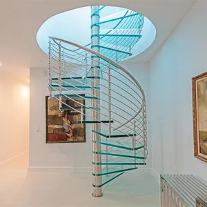 Staircase Iron Railing Spiral Staircase Commercial Exterior Steel Steps Metal Railing Staircase Design