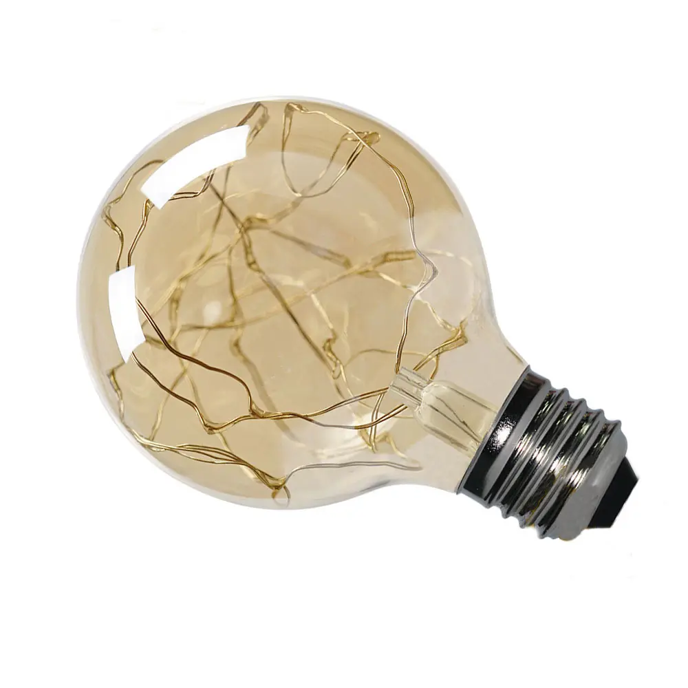 Nouveaux produits style industriel RVB LED Fairy Light fil de cuivre Edison ampoule pour hôtel Festival Noël
