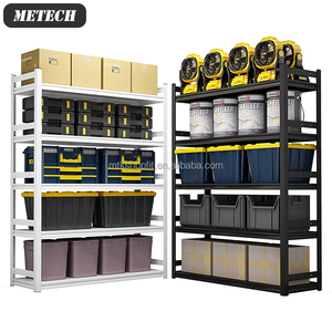 מתכת מתכווננת מדף ללא חובה בינוני אחסון מחסן מדפי מתכת עבור תצוגה - Product Image 4