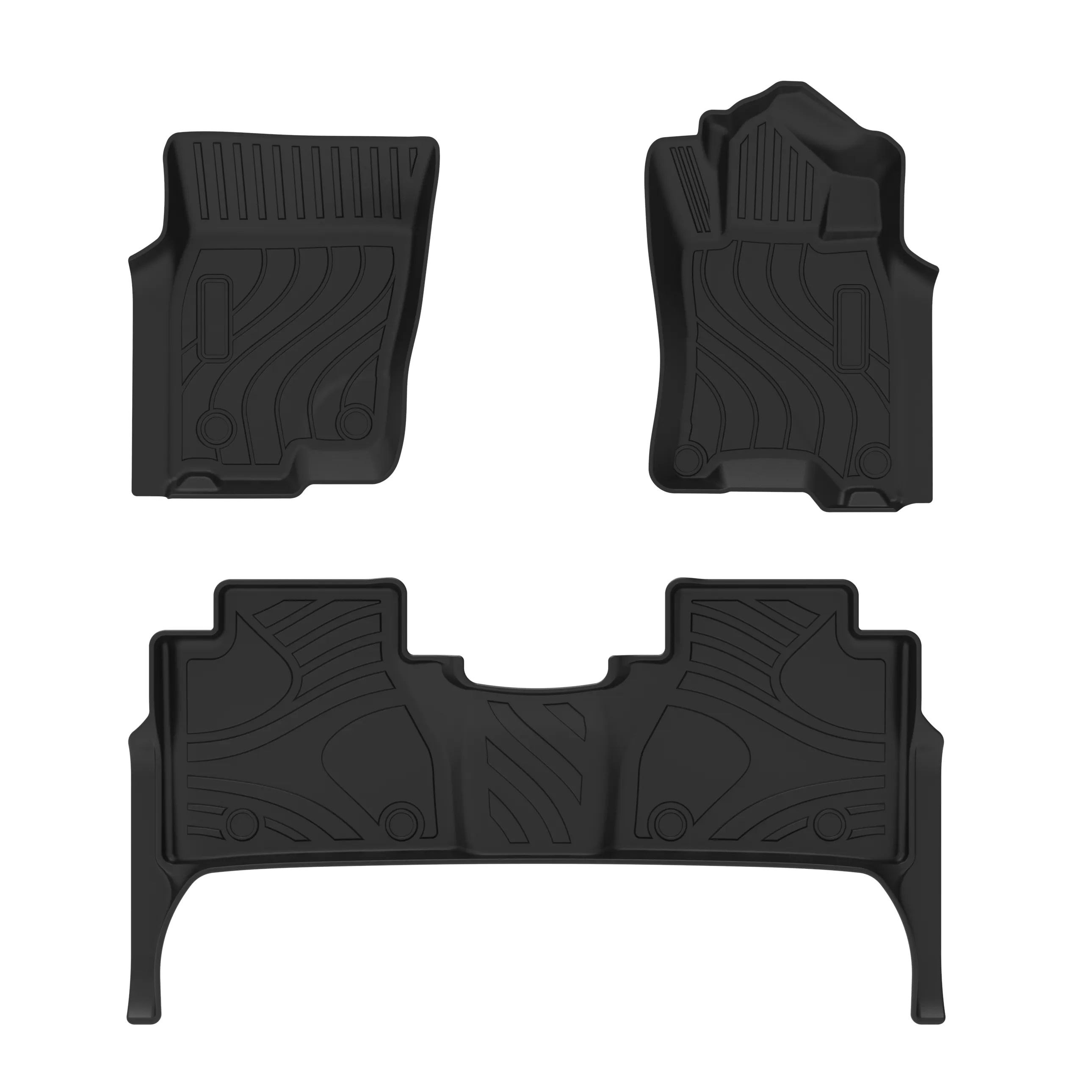 Tapis de sol de voiture 3D TPE imperméables et antidérapants pour Nissan Navara NP300 RHD 2016-2021