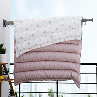 Vente en gros en usine de haute qualité mural pliable étendoir à linge rétractable porte-serviettes pour balcon intérieur