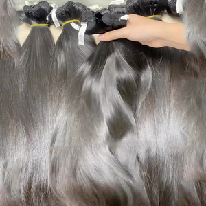 Venta al por mayor de extensiones de cabello humano liso sin procesar con cutícula alineada ondulada natural y ondulada suelta - Product Image 1