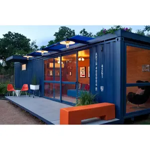 40ft Aangepaste Woningen Prefab Gemodificeerde Verzending Container Huis Voor Uk