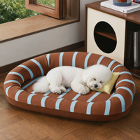 Lit pour animaux de compagnie amovible et lavable, canapé-lit pour chien, lit chaud pour chien et chat en hiver, coussin pour animaux de compagnie toutes saisons pour chiens de petite et moyenne taille