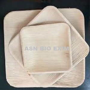 Élégantes assiettes jetables en feuilles de palmier en bambou Areca de qualité alimentaire avec motifs personnalisés et plateau pour les occasions de camping - Product Image 6