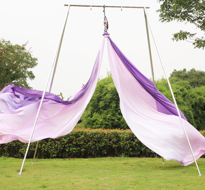 हवाई योग रेशम Ombre 18 मीटर नायलॉन उच्च शक्ति हवाई योग झूला सेट विरोधी गुरुत्वाकर्षण योग झूला - Product Image 5