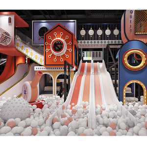 Kid sân chơi trong nhà tùy chỉnh nghịch ngợm lâu đài trung tâm giải trí chất lượng cao với thép không gỉ Slide trẻ em sân chơi thiết lập - Product Image 5