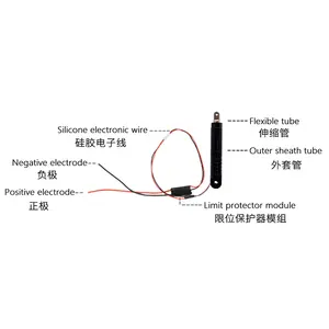 Piccola lega telescopica di alluminio luce attuatori lineari 10MM corsa motore 6V velocità 3 mm/s impermeabile per il nido di pollo