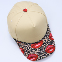 Casquette de golf en coton structuré à 5 panneaux, bicolore, réglable, avec cordon, personnalisable, vierge, style snapback