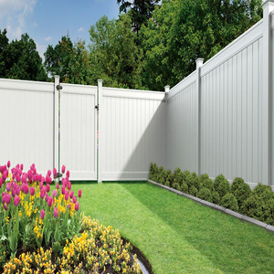 Özelleştirilmiş 6x8 ft beyaz plastik <span class=keywords><strong>PVC</strong></span> vinil gizlilik çit panelleri ile Post açık bahçe çit - Product Image 5