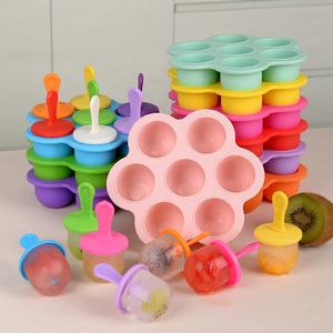Hot Sales Silicone Infant Complementary Food Ice Cube DIY Ice Cream Mold Ice Cube Tray <strong>Chocolate</strong> Popsicle Mold - Product Image 5