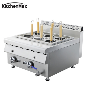 Estación de Cocina de Pasta a Gas Comercial KitchenMax con Quemador de Ebullición Rápida, Válvula de Drenaje y Cesta Integradas, para Restaurante Italiano - Product Image 4