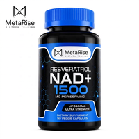 Kapsul Resveratrol NAD Herbal yang Dapat Disesuaikan untuk Dewasa, Meningkatkan Imunitas & Daya Tahan Fisik, 90 Kapsul Per Botol