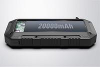 Batterie solaire étanche IP66 IPX6, 20000mah, chargeur solaire étanche, batterie portable pour cellule