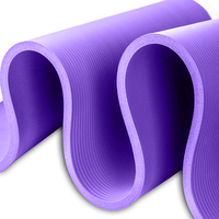 Tapis de Yoga NBR Haute Densité Extra Épais Antidérapant avec Sangle de Transport