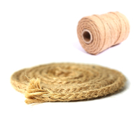 Cordon tressé en chanvre naturel, corde torsadée pour le jardinage, lin recyclé, toile de jute, corde d'emballage, style chevrons