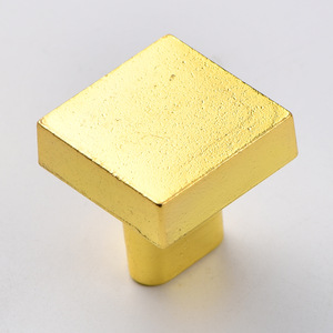 Square Zinc Alloy Drawer Handle <b>Black</b> Gold Silver European Style Durable <b>Knob</b> 232 - Product Image 4