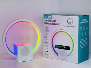<strong>Best</strong> BT-258 Multifunction LED <strong>Desk</strong> <strong>Lamp</strong> Fast Charger <strong>Lamp</strong> Stand Atmosphere Light Wireless Charger Bluetooth Speaker - Product Image 5