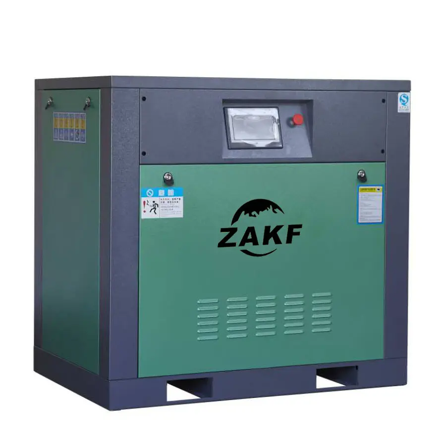 ZAKF ZA-10 10HP 7.5KW खामोश हवा कंप्रेसर तय गति 8bar 3 चरण 220v 415v औद्योगिक कम्प्रेसर