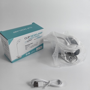 <span class=keywords><strong>Lampe</strong></span> de lecture rechargeable à clip LED avec 3 niveaux de luminosité réglables, <span class=keywords><strong>lampe</strong></span> de table portable pour la maison et le bureau - Product Image 6
