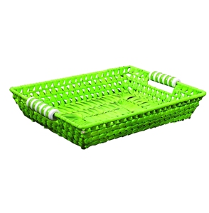 Cesta de almacenamiento de hojas de palma tejida a mano para sala de estar, cocina, cesta de almacenamiento de ratán para mesa, cesta para refrigerios de Vietnam - Product Image 5