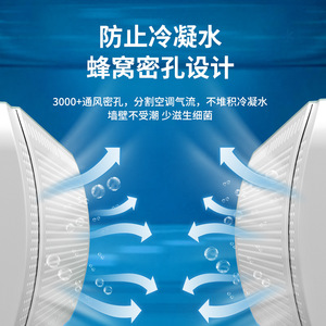 Déflecteur de vent pour climatiseur, universel, mural, en plastique, installation facile, usage domestique - Product Image 5