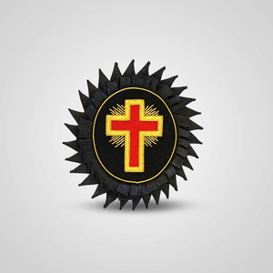 Parche Bordado con la Cruz de los Caballeros Templarios, Crea Tu Propio Diseño, Insignias Masónicas Personalizadas - Product Image 3