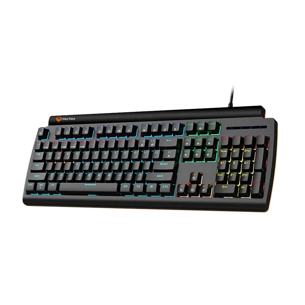 MEETION MT-MK600MX neues Design Schwarz Outemu Red Axis Light Up Wired Office Entertain ment Tastatur für PC