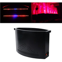 Machine à Effet de Fausse Flamme Électrique Rouge, Double Soufflerie, Tissu de Soie 1.5m, Lumière LED, Fond de Scène DJ Discothèque Fête