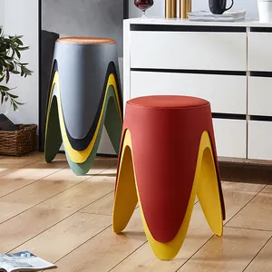 High Quality Round Plastic Stool For Eco Friendly