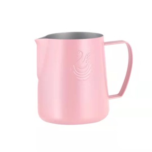 Pichet à <span class=keywords><strong>lait</strong></span> Jibbi Barista de 400 ml, pichet à mousse de <span class=keywords><strong>lait</strong></span> pour l'art du latte, expresso, cappuccino, pichet à mousse de <span class=keywords><strong>lait</strong></span> - Product Image 1