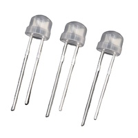 Lampadina LED F5 a Forma di Cappello di Paglia, Diodo 4.8mm, Luce Bianca Calda, Rossa, Blu, Verde, Gialla, Angolo di Visione 90/120 Gradi