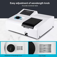GOYOJO Portable Spectrophotometer 721, LDC Digital Lab Visible Spectrophotometer 350-1020nm Lamp Laboratory Analytical Equipment