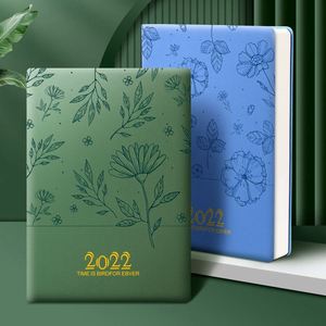 Daily Weekly Monthly A5 Hardcover Leather Printed Diary Notebook Digital Printing Custom Logo Thermal Binding Thread Sewing - Product Image 1