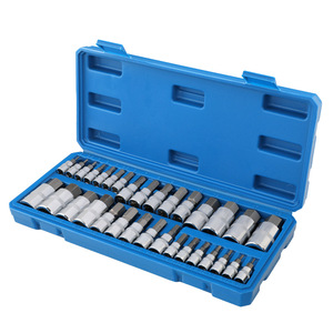 32 Piece Hex Bit Socket Set 1/4 In Chrome Vanadium Steel Auto Repair <b>Tool</b> Kit With Hard <b>Case</b> - Product Image 2