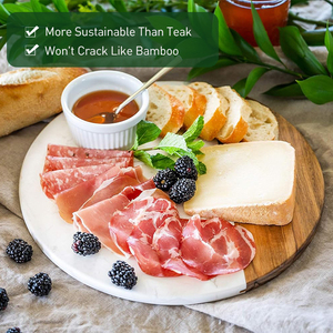 Vente en gros <span class=keywords><strong>de</strong></span> <span class=keywords><strong>planche</strong></span> à découper <span class=keywords><strong>de</strong></span> <span class=keywords><strong>charcuterie</strong></span> en bois d'acacia avec logo personnalisé <span class=keywords><strong>planche</strong></span> <span class=keywords><strong>de</strong></span> service à steak <span class=keywords><strong>planche</strong></span> à fromage en marbre - Product Image 6