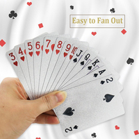 Cartes à jouer flexibles et durables, jeux de cartes imperméables, surface lisse, résistantes à la flexion, résistantes à l'usure, jeu portable