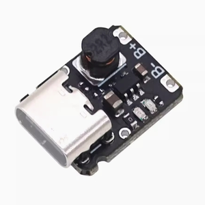 โมดูลชาร์จและดิสชาร์จในตัว 5V สำหรับแบตเตอรี่ลิเธียม 3.7V 4.2V18650 พร้อมบอร์ดเพิ่มกำลังไฟฟ้าและระบบป้องกัน ช่องเสียบ Type-C - Product Image 2