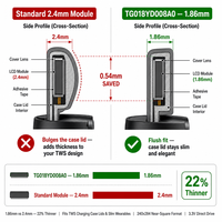 LCD IPS 1,8 inci 240x284 SPI Daya Rendah 3,3V Penggerak Langsung Ultra Tipis 1,86mm untuk Tampilan Smartwatch dan Earbuds TWS