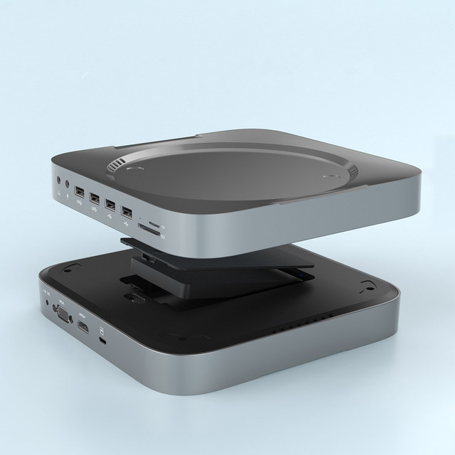 Top Seller  12 in 1 Type c Docking Station SSD Hdd Docking Ethernet Usb Hub for apple for Mac Mini M1 Chip