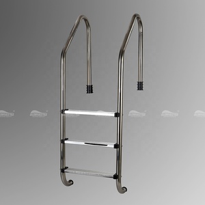 Bluwhale Durable SS304 <span class=keywords><strong>En</strong></span> Acier Inoxydable Antidérapant <span class=keywords><strong>Piscine</strong></span> Creusée Échelle Pour Hôtel Spa Projets - Product Image 2