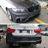 Body Kit Mobil Baru untuk BM W Seri 3 E90 2005 2006 2007 2008 Gaya M4 Bumper Depan/Belakang Side Skirt dengan Retrofit Lampu Kabut