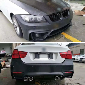 Nouveau kit carrosserie pour BMW Série <span class=keywords><strong>3</strong></span> E90 2005 2006 2007 2008 style M4, pare-chocs avant/arrière, jupes latérales avec feux antibrouillard intégrés - Product Image 4