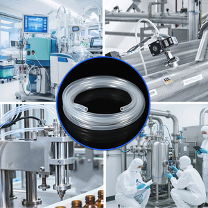 Tubo de Silicona <span class=keywords><strong>para</strong></span> Bomba Peristáltica <span class=keywords><strong>para</strong></span> Analizador de COCT, Monitoreo de Agua, Investigación Médica y de Laboratorio, 8.00mm DE, Servicio de Corte y Color Personalizado - Product Image 4