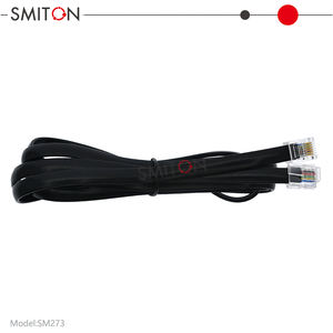 <span class=keywords><strong>Cable</strong></span> Telefónico <span class=keywords><strong>Plano</strong></span> RJ12 Negro de <span class=keywords><strong>6</strong></span> <span class=keywords><strong>Hilos</strong></span>, 26AWG, 1m - Product Image 3