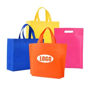 Wholesale Promotional Cheap Non Woven Handle Bag Eco Friendly Reusable Shopping Supermarket Shopping Cart Bags