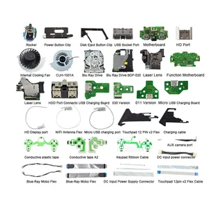 For Sony Playstation 4 Power Cable AR CR Laser Lens Flex Blu Ray Drive Internal Cooling Fan Dual USB Socket Rocker Motherboard